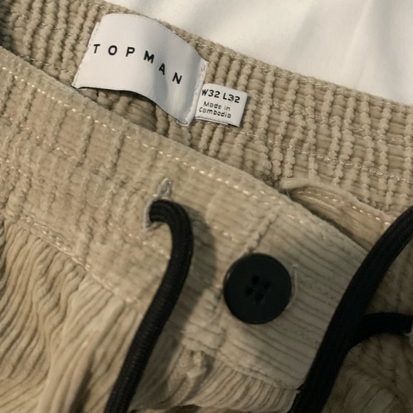 Topman drawstring with button corduroy pants 32x32 (skinny fit) - Picture 3 of 4